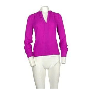 Guess Open Back Blouse Magenta Size XS